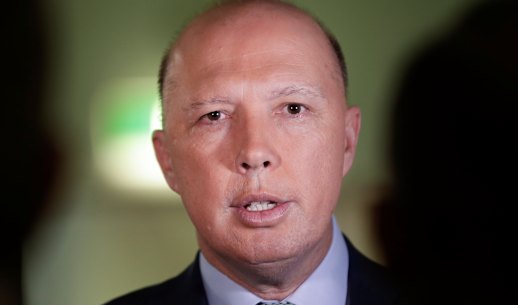 Minister for Home Affairs Peter Dutton.