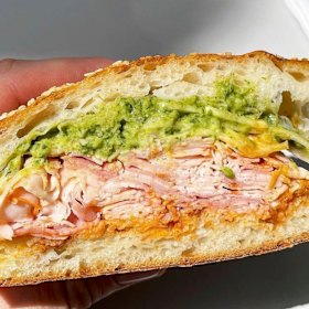 Roast pork sandwich.