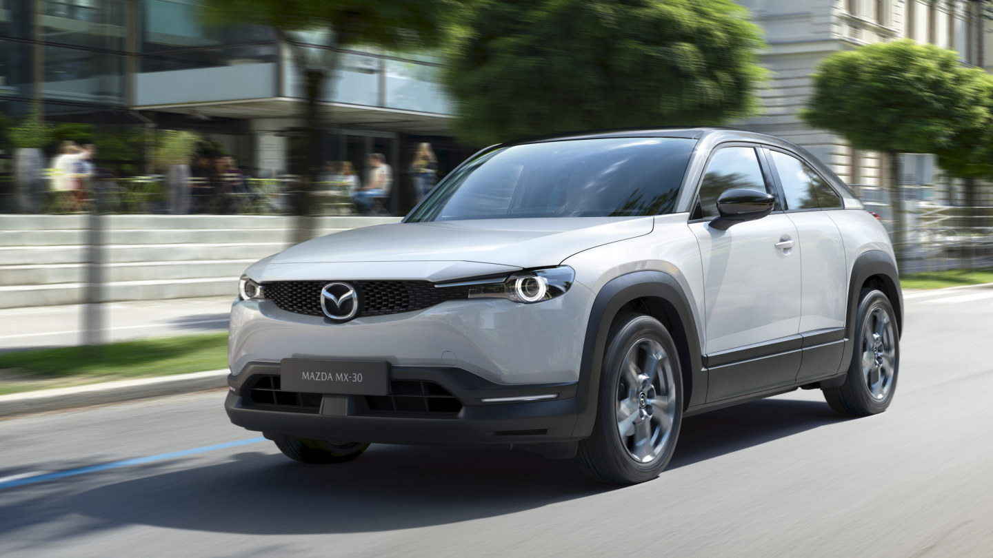 Mazda electric suv review sale