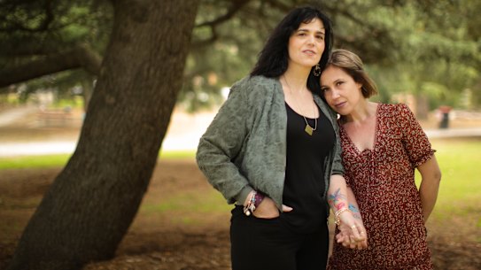 Justine Martin (left), and Karen Dare: "Karen says she doesn’t want to complain to me because I’ve been through so much, but so has she."