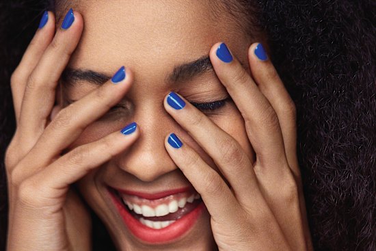 Bring back blue into your blue routine with nail polish.
