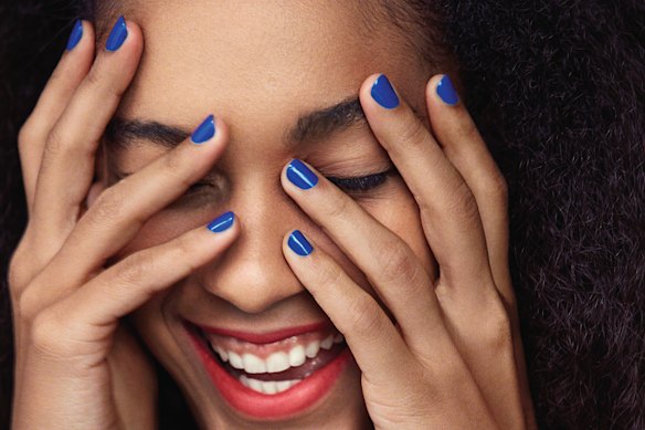 Bring back blue into your blue routine with nail polish.