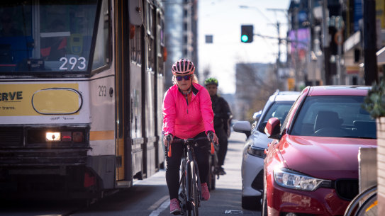 Tina McCarthy is an avid cyclist, but even she avoids many of Melbourne's main drags such as Chapel Street.