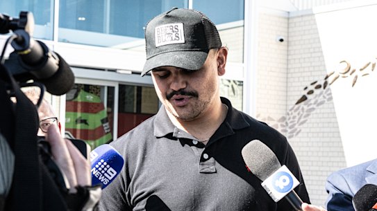Latrell Mitchell leaves Souths in Maroubra Junction.
Photo Nick Moir 27 August 2024