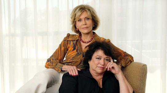 Jane Fonda with Susan Lacy, director of the HBO documentary, Jane Fonda in Five Acts.
