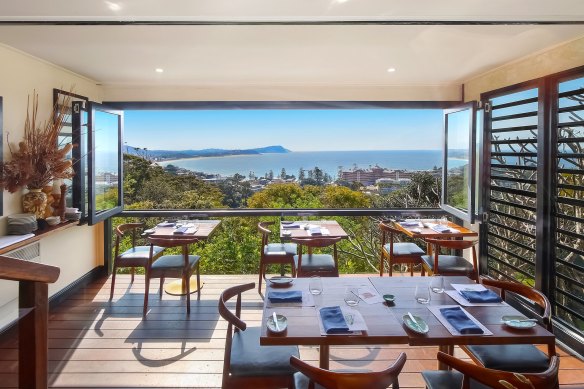 Panoramic vistas from the balcony of The Cowrie.