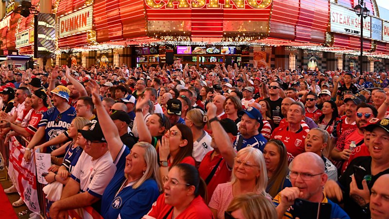 NRL’s Las Vegas carry-on is over-the-top absurd … but that’s the point. And it works