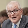 Former prime minister Scott Morrison speaks to a Select Committee on China hearing in Washington on Wednesday (Thursday AEST).