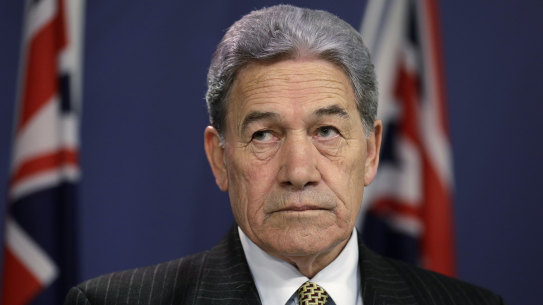 New Zealand Foreign Minister Winston Peters.