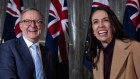 NZ Prime Minister Jacinda Ardern, with Anthony Albanese on Friday, warmly welcomed the new Australian government’s commitment to stronger climate action.