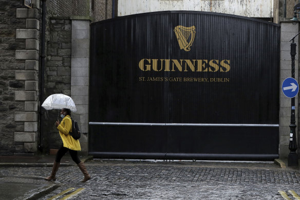 The Guinness Brewery at St James’s Gate in Dublin.