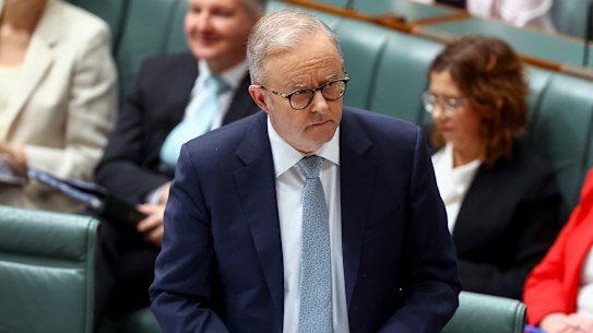 Prime Minister Anthony Albanese was asked about changes to capital gains tax during question time on Thursday.