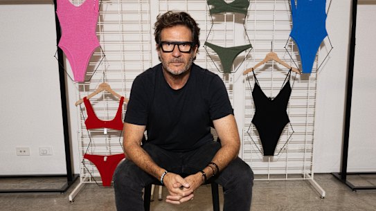 Bond-Eye Group CEO Steve Philpott in his showroom in Alexandria, Sydney. Australian fashion brands are plotting the best way to navigate Trump’s tariffs.