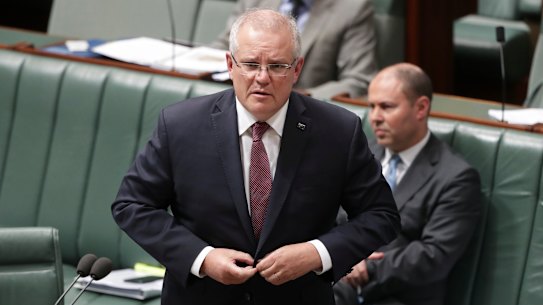 Prime Minister Scott Morrison and Treasurer Josh Frydenberg.