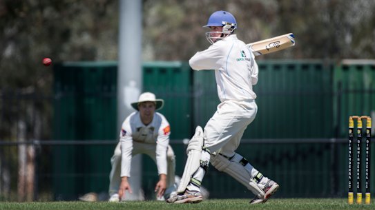 Queanbeyan skipper Mark Solway in action.