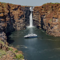 A region with scope for a soaking – King George River falls.