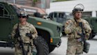 National Guard are deployed around downtown Los Angeles.