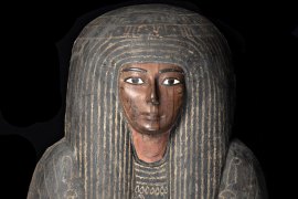 Outer coffin of Panesy, 22nd Dynasty, about 943–746 BCE at the National Museum of Australia, Discovering Ancient Egypt.