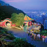Night view over Hong Kong from the Peak.