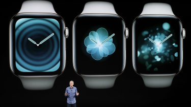 Jeff Williams, Apple's chief operating officer, speaks about the Apple Watch Series 4.