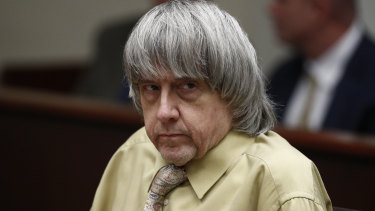 David Turpin sits during a courtroom hearing in February.