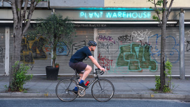 A London cyclist.
