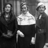 Wedding guests: Unity, Diana and <i>The Pursuit of Love</i> author, Nancy Mitford, in 1932.