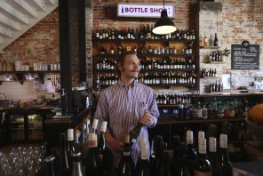 Taylor McKnight of Mitchell Harris Wines in Ballarat Central expressed concern about how ‘Freedom’ protesters would affect business.