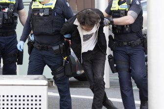 Nine say they have stood down a security guard who was detained by police this morning.