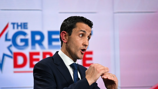 During the first leaders’ debate on October 3, then opposition leader David Crisafulli pledged to resign as premier if he could not get crime victim rates down.