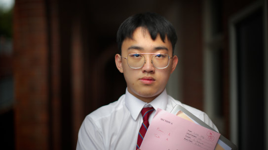 Year 10 exchange student Nicholas Zhang is enjoying a greater balance between study and play in Australia. 