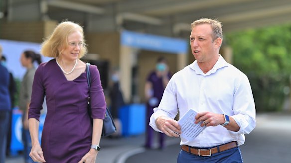 Queensland Chief Health Officer Jeannette Young and Health Minister Steven Miles provide a coronavirus update on Thursday.