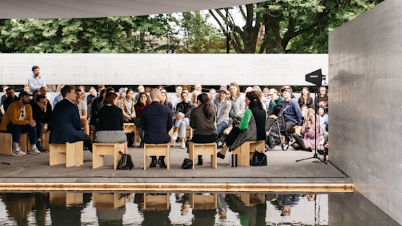An event at the MPavilion, which will be extended until June 2025.