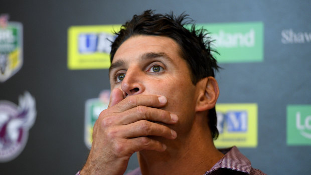 Offer: Trent Barrett is hoping to resolve the impasse with Manly.
