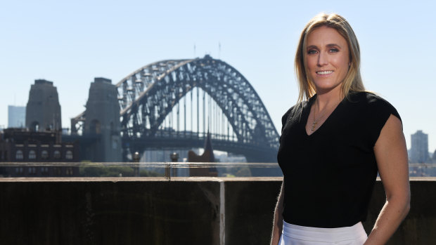 Australian Olympian Sally Pearson at her retirement announcement in Sydney.