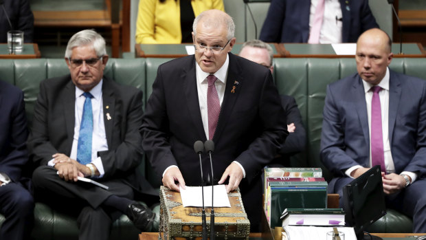 Prime Minister Scott Morrison delivers the Closing the Gap speech.