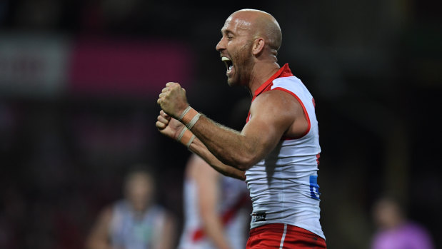 Veteran: Jarrad McVeigh is tipped to be given another year by the Swans.