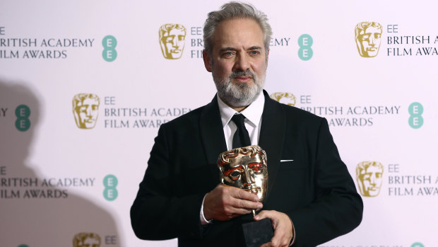 Sam Mendes with the best director award for 1917.