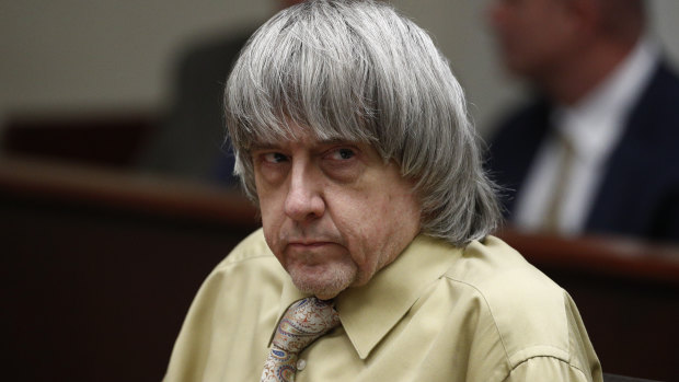 David Turpin sits during a courtroom hearing in February.