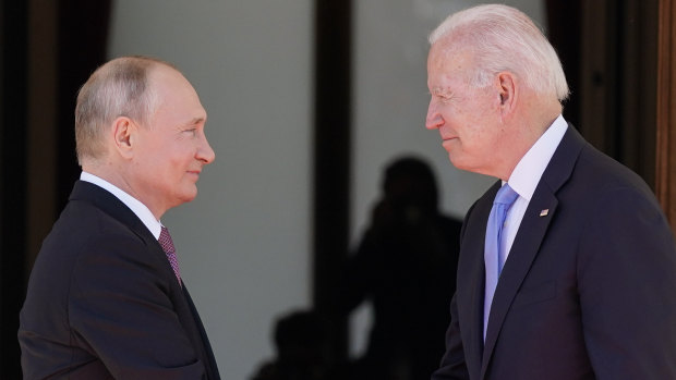 President Joe Biden and Russian President Vladimir Putin, arrive to meet at the ‘Villa la Grange’ in Geneva, Switzerland.