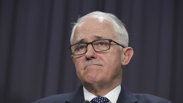 Malcolm Turnbull faced sustained attack from Tony Abbott.