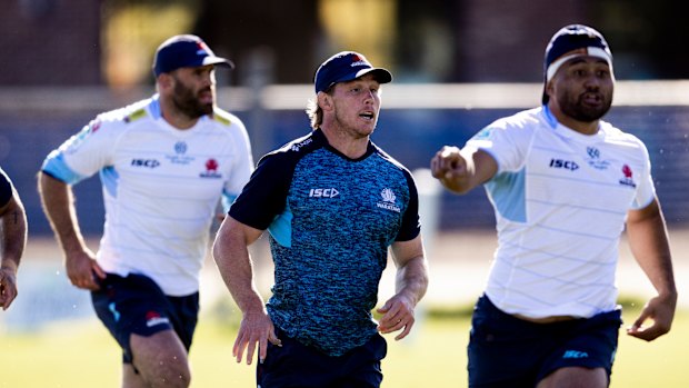 Michael Hooper at Waratahs training in Daceyville.