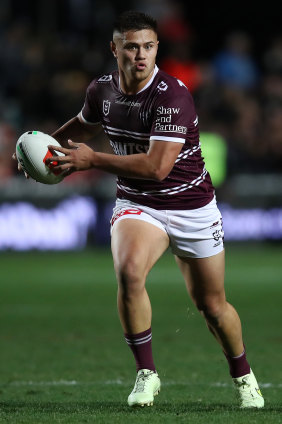 Manly playmaker Josh Schuster.