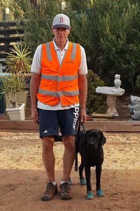 Mr Meadows had only been paired with his guide dog Gerry two months before his death.