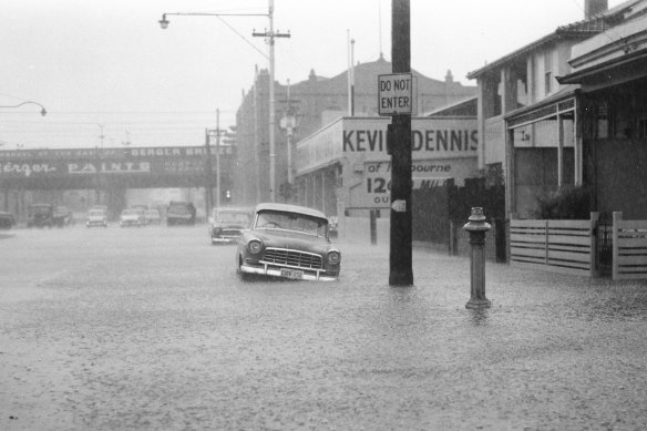 Flooding in Punt Road Richmond.