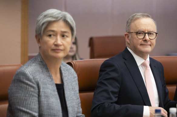 Foreign Minister Penny Wong and Prime Minister Anthony Albanese.