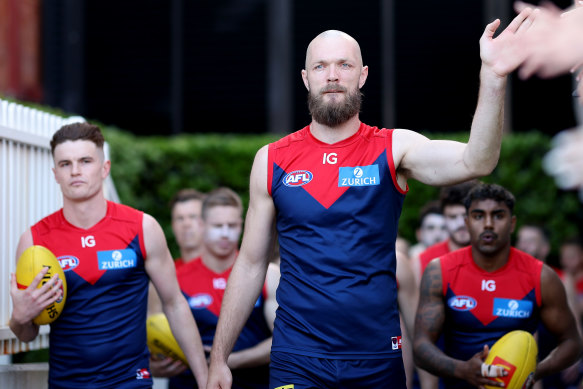 Max Gawn said his own form was poor during the middle of the season when Brodie Grundy was in the team