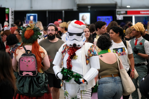 Phil Pearce was a popular figure in his Stormtrooper suit.
