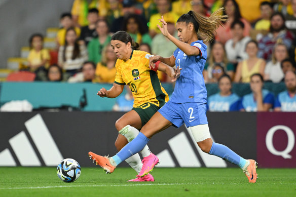 The introduction of Sam Kerr from the bench changed the complexion of the match.