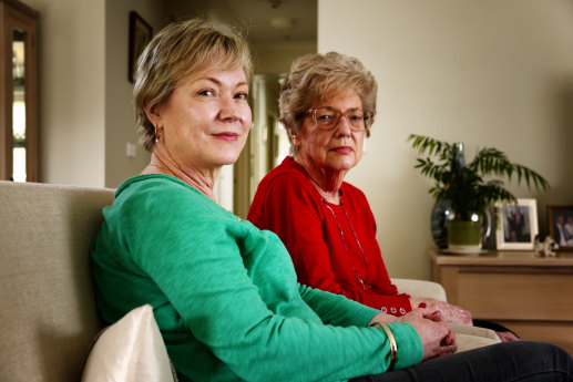 Hijack survivors: Sharon Young and her mother Beth Young.